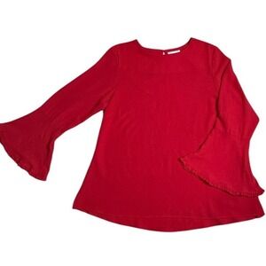 Neiman Marcus‎ Flowy Bell Sleeve Blouse Women's XL